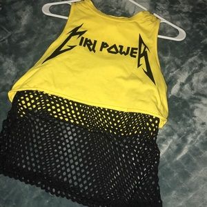 Yellow “GIRL POWER” top